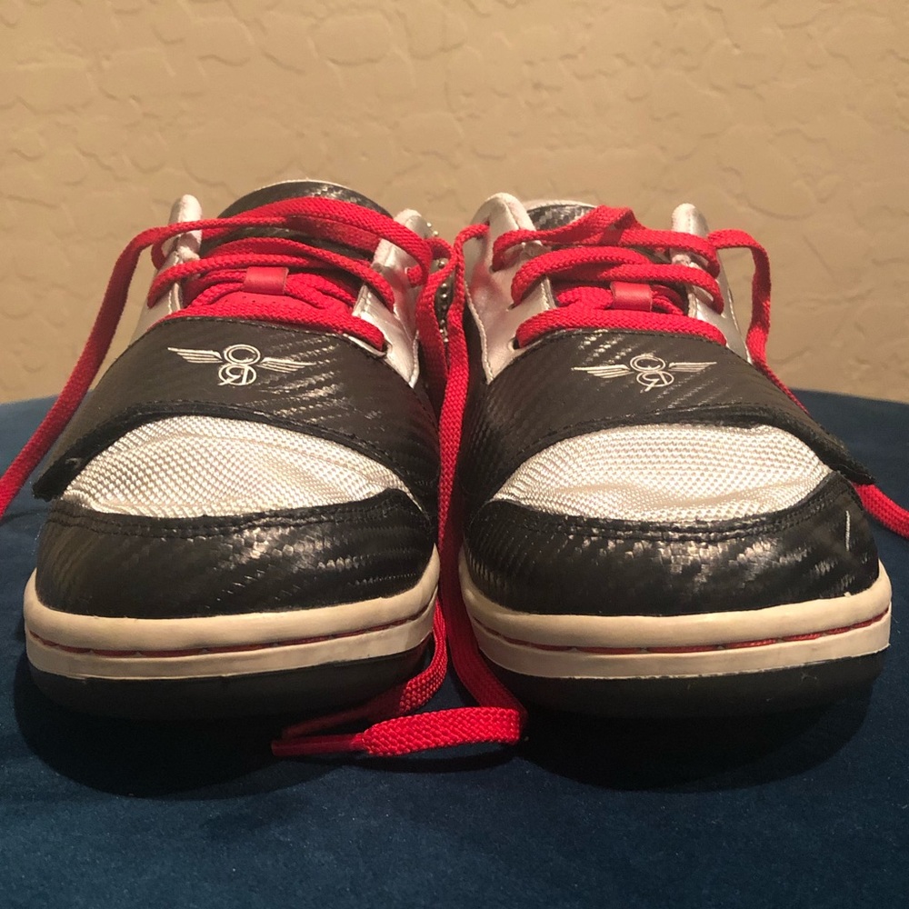 CREATIVE RECREATION SNEAKERS BLK/RED/SLVR SIZE 10